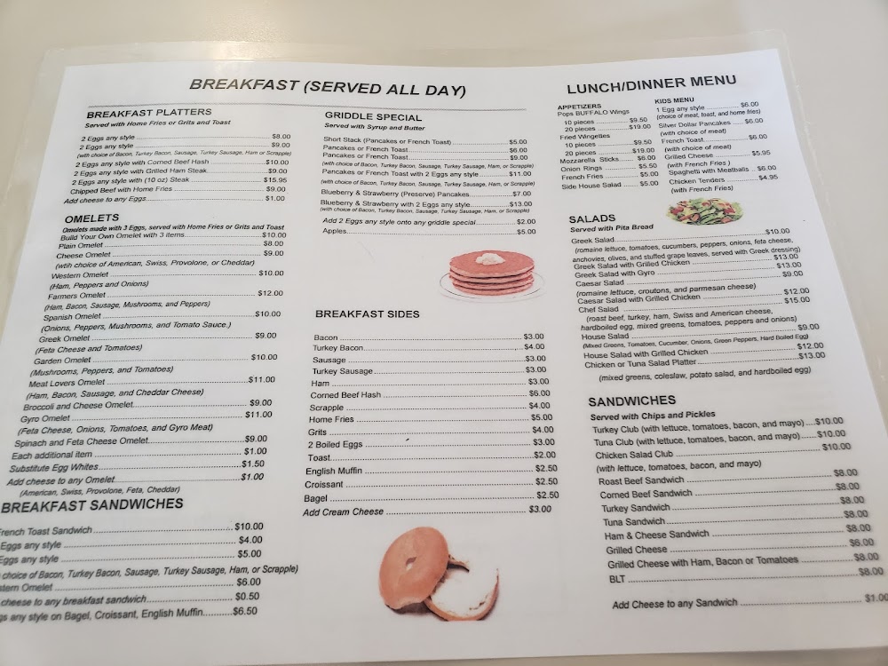 Mrs. K’s Restaurant menu 1